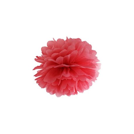 Červený Pom pom - 25cm