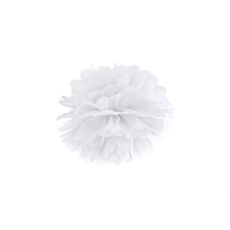 Biely Pom pom - 25cm