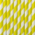 Papierové slamky - žltá farba