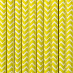 Papierové slamky žlté