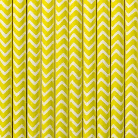 Papierové slamky žlté