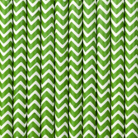 Papierové slamky zelené