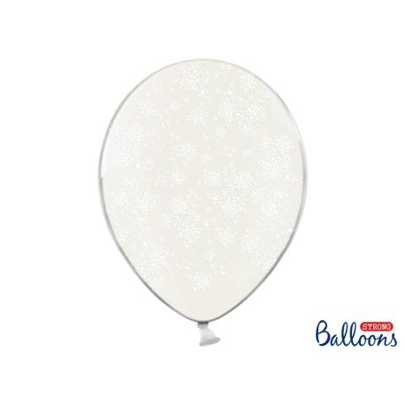 Biele kvietky - biely balón