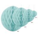 Modrá papierová guľa - Honeycomb Ball - 10cm