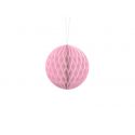 Ružová papierová guľa - Honeycomb Ball - 10cm