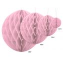 Ružová papierová guľa - Honeycomb Ball - 10cm