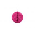 Fuchsiová papierová guľa - Honeycomb Ball - 10cm