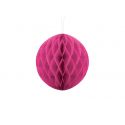 Fuchsiová papierová guľa - Honeycomb Ball - 20cm