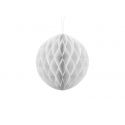 Biela papierová guľa - Honeycomb Ball - 20cm