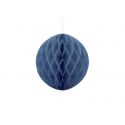 Modrá papierová guľa - Honeycomb Ball - 20cm