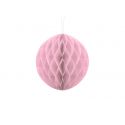 Ružová papierová guľa - Honeycomb Ball - 20cm