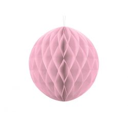 Ružová papierová guľa - Honeycomb Ball - 30cm