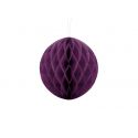 Fialová papierová guľa - Honeycomb Ball - 20cm