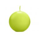 Zelená sviečka guľa matná - jablko