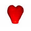 Červený lietajúci lampión srdce