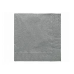 Sivé papierové obrúsky - Standard 33cm/20ks