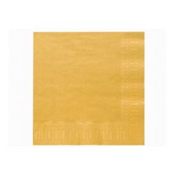 Zlaté papierové obrúsky - Standard 33cm/20ks
