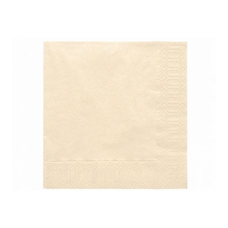 Krémové papierové obrúsky - Standard 33cm/20ks