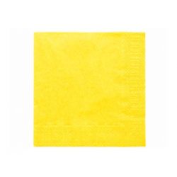 Žlté papierové obrúsky - Standard 33cm/20ks