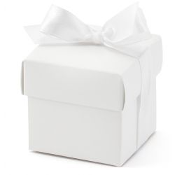 Krabička na darčeky pre hostí - biela farba